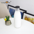 Vanjoin 1 Liter Clear Fresh Juice Beverage Organic Milk Glass Bottles With Twist-Off Lid For Home Container